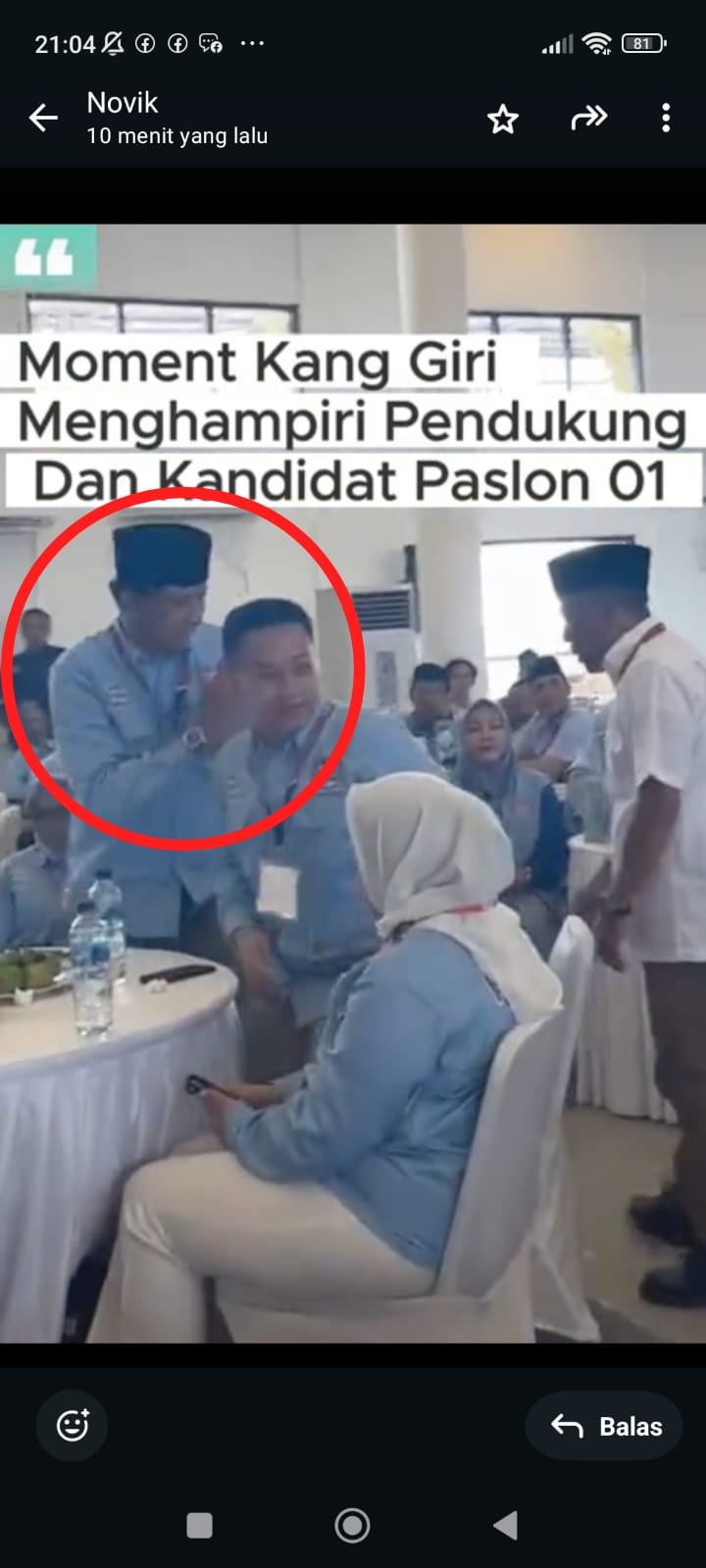 Viral di Jagad Medsos Cabup Ipong Enggan Bersalaman usai pengundian nomer urut.